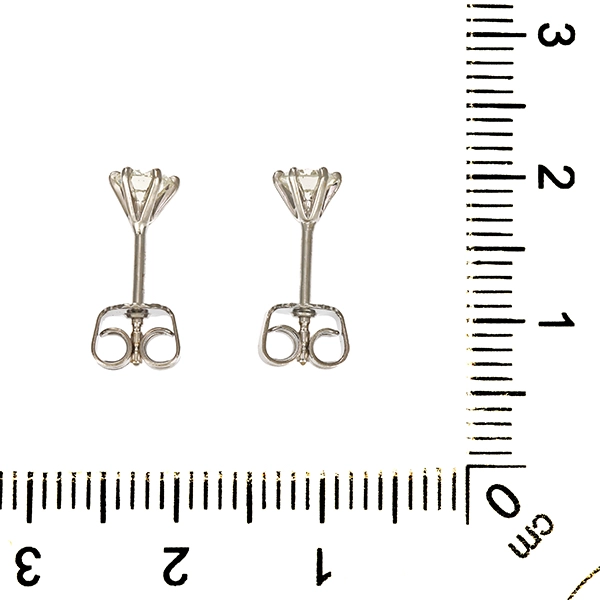 Ohrstecker, 14K, Weißgold, Brillanten