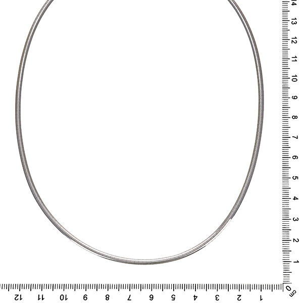 Collier, 18K, Weißgold, Fantasiemuster, L44cm