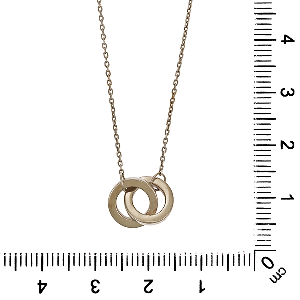 Collierkette, 14K, Weißgold