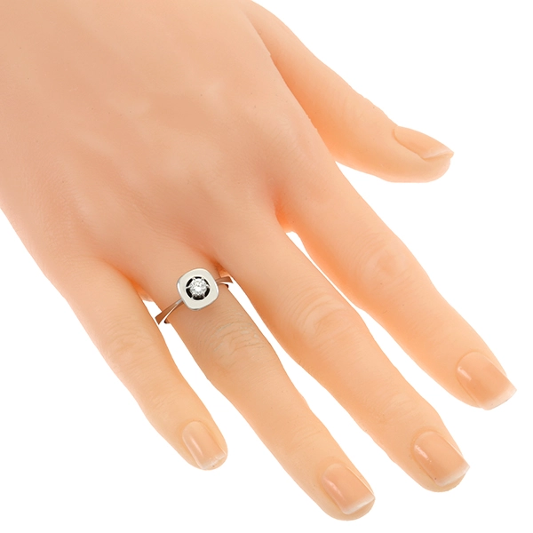 Diamantring, 18K, Weißgold, Brillant 0,20 ct