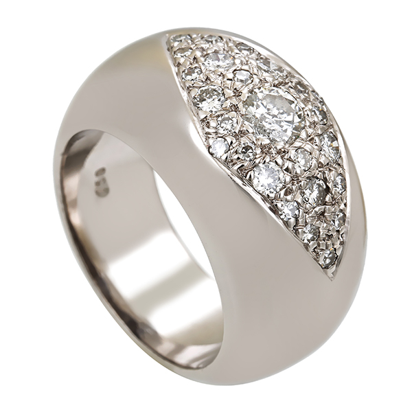 Diamantring, 18K, Weißgold, Brillanten