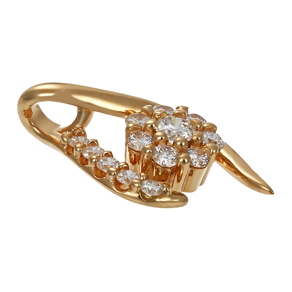 Anhänger, 14K, Gelbgold, Brillanten