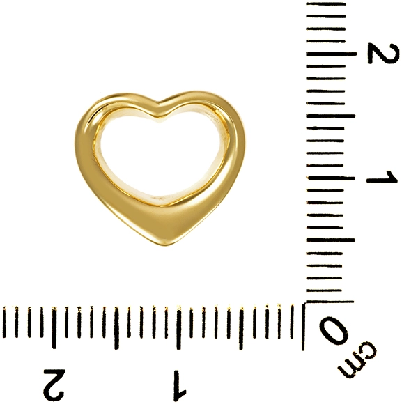 Anhänger, 14K, Gelbgold, Herz