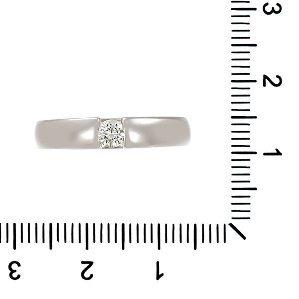 Diamantring, 14K, Weißgold,  Brillant 0,18 ct