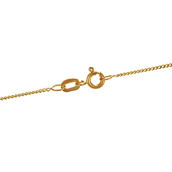 Collier, 8K, Gelbgold, Zirkona