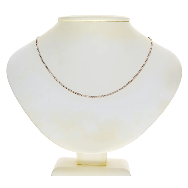 Collierkette, Fantasie-, 14K, Weißgold