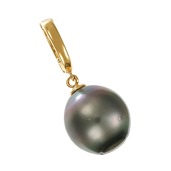 Anhänger, 14K, Gelbgold, Perle