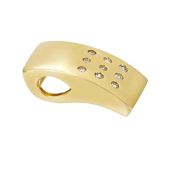 Anhänger, 14K, Gelbgold, Brillant