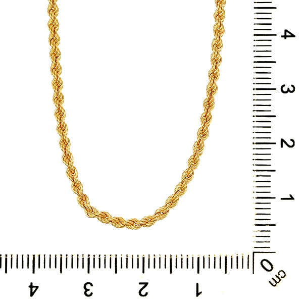 Collierkette, 14K, Gelbgold, Kordel-
