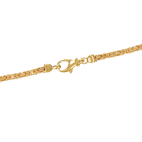 Königskette, 14K, Gelb-/Weißgold