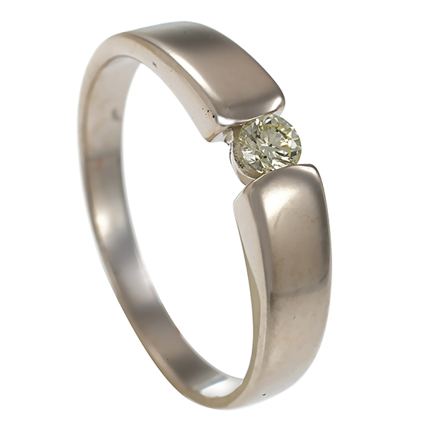 Diamantring, 14K, Weißgold, Brillant