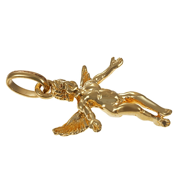 Anhänger, 14K, Gelbgold, Engel