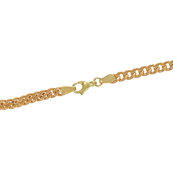 Collier, 9K, Gelbgold, Topas blau