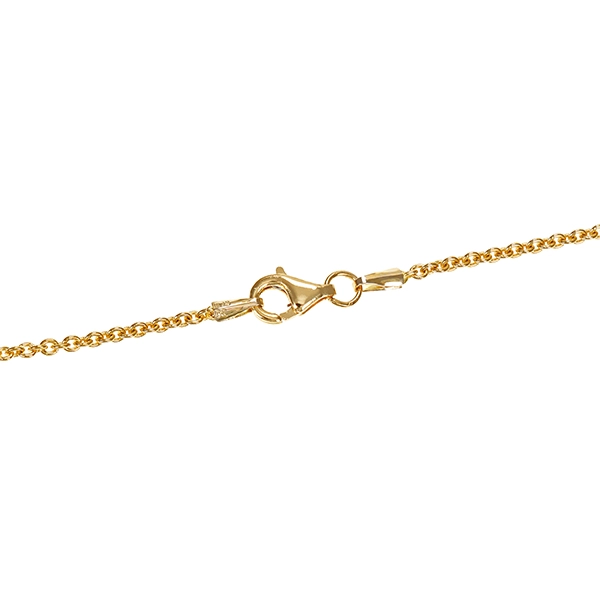 Collier, 18K, Gelbgold, Saphire, Brillanten