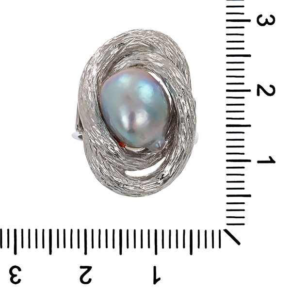 Ring, 14K, Weißgold