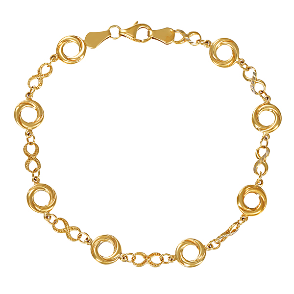 Armband, 8K, Gelb-/Weißgold