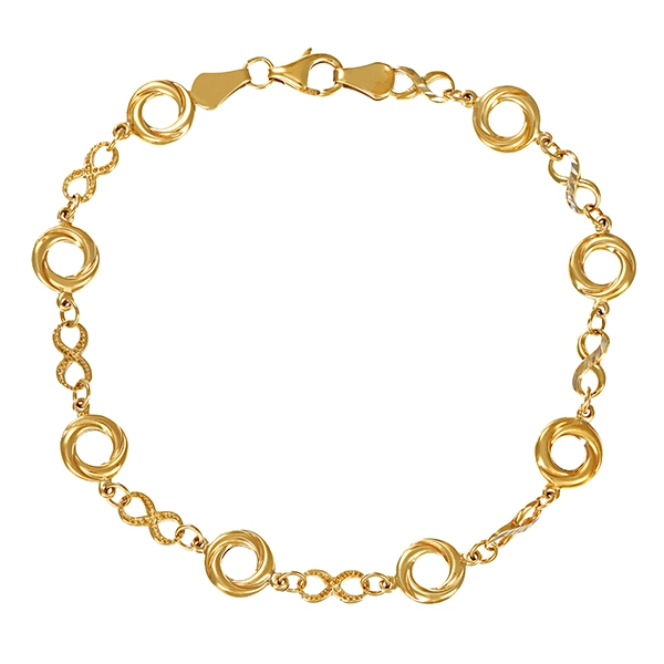 Armband, 8K, Gelb-/Weißgold