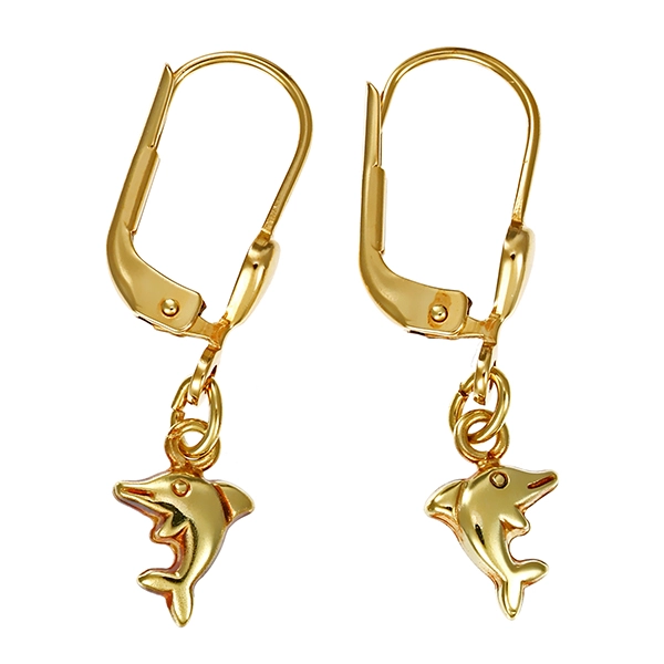 Kinderohrschmuck, 14K, Gelbgold