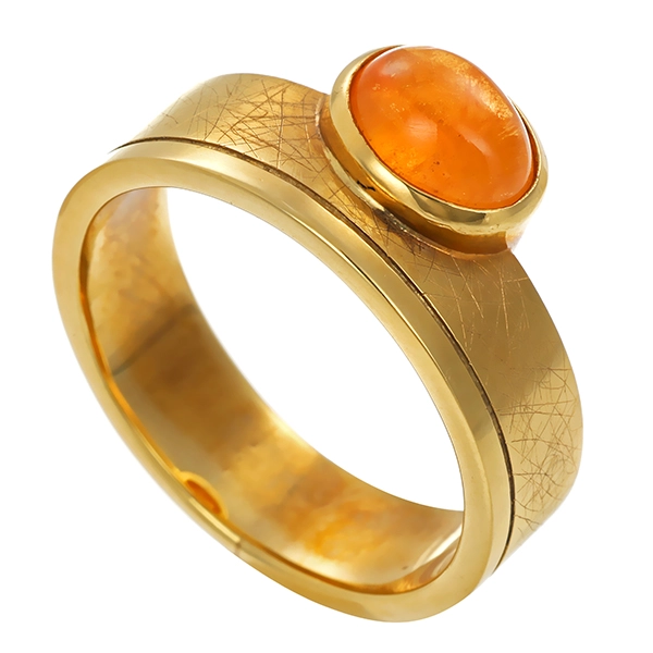 Ring, 14K, Gelbgold, Quarz