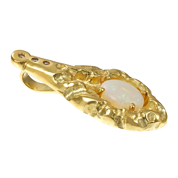 Anhänger, 14K, Gelbgold, Opal