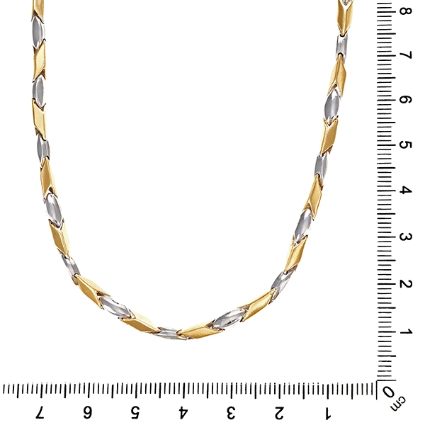 Collier, 14K, Gelb-/Weißgold
