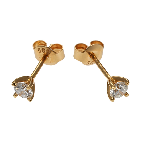 Ohrstecker, 14K, Gelbgold, Brillant