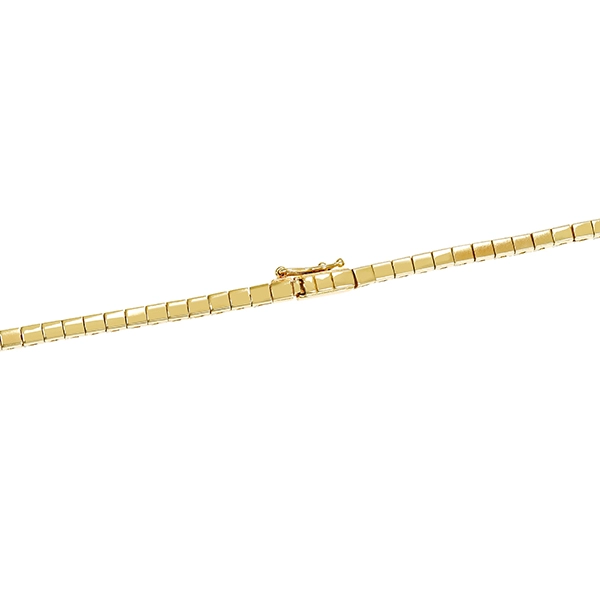 Collier, 14K, Gelb-/Weißgold, Brillant