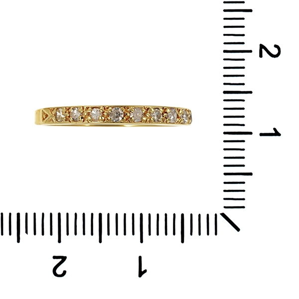 Diamantring, 14K, Gelbgold, Diamant