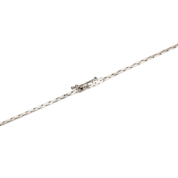 Collier, 14K, Weißgold, Brillant