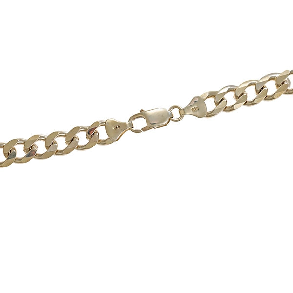 Kette, 925, Silber, Flachpanzer-