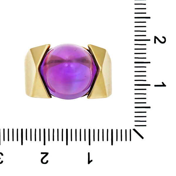 Ring, 14K, Gelbgold, Amethyst