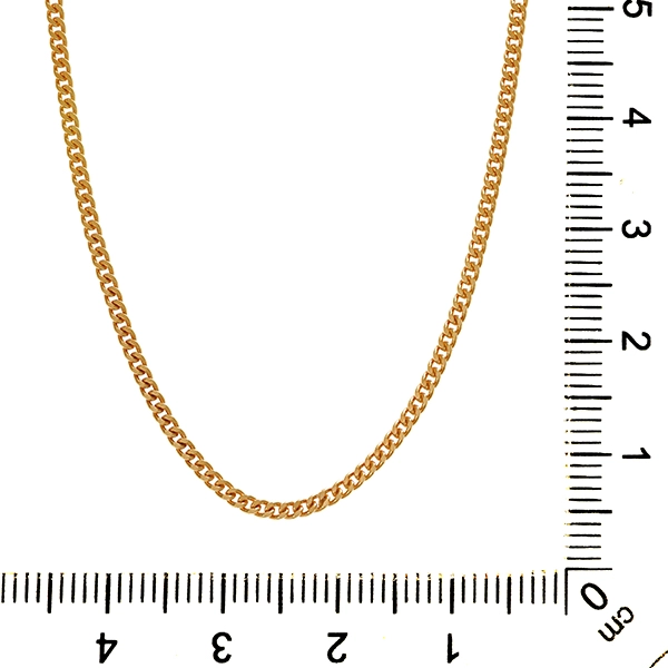 Collierkette, 18K, Gelbgold, Panzer-