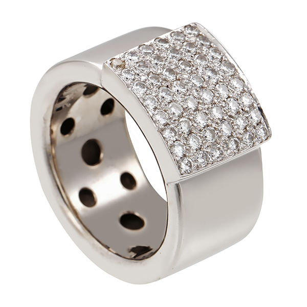 Diamantring, 18K, Weißgold, Brillanten 1,00 ct