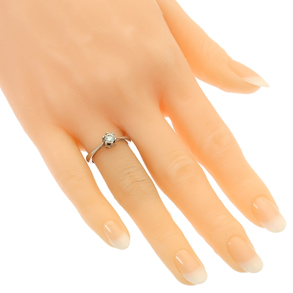 Diamantring, 14K, Weißgold, Brillanten