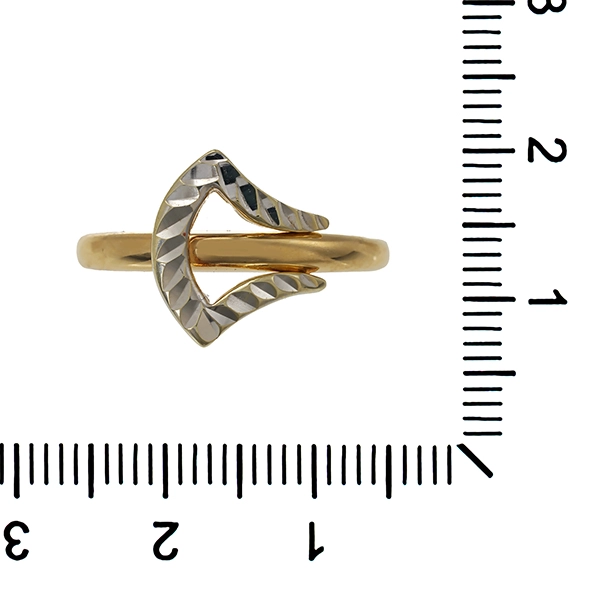 Ring, 14K, Gelb-/Weißgold