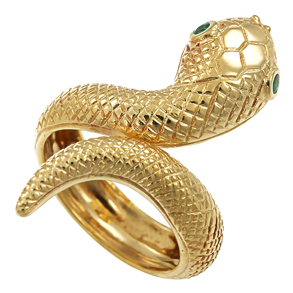 Ring, 14K, Gelbgold, Smaragd