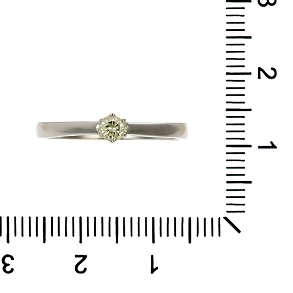 Diamantring, 14K, Weißgold, Brillant