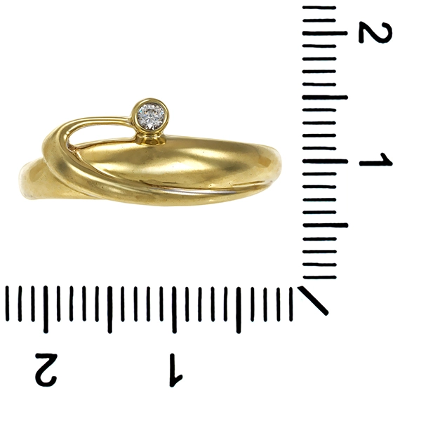 Ring, 8K, Gelbgold, Zirkonia