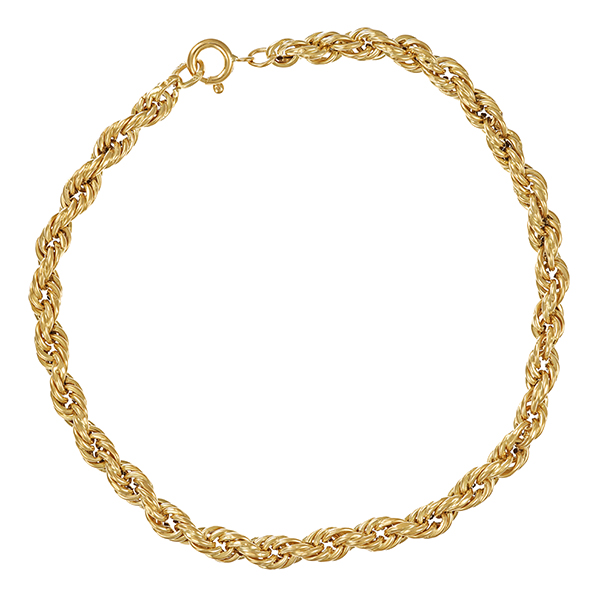 Armband, 14K, Gelbgold, Kordel-