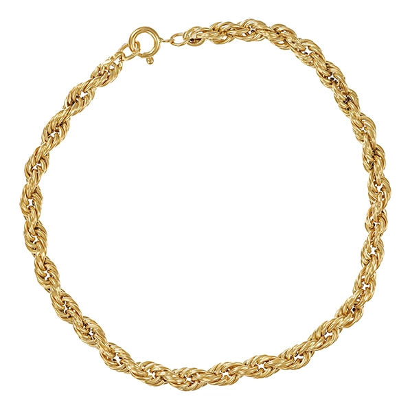 Armband, 14K, Gelbgold, Kordel-