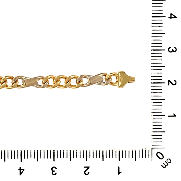 Armband, 14K, Gelb-/Weißgold