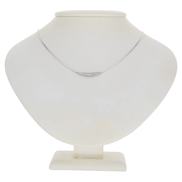 Collier, 14K, Weißgold, Brillanten 0,20 ct