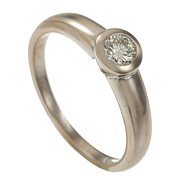 Diamantring, 14K, Weißgold, Brillant 0,25 ct
