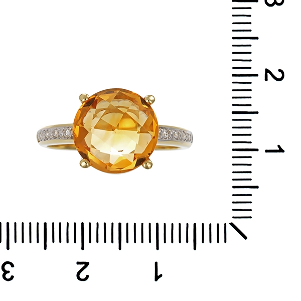 Ring, 14K, Gelbgold, Brillant