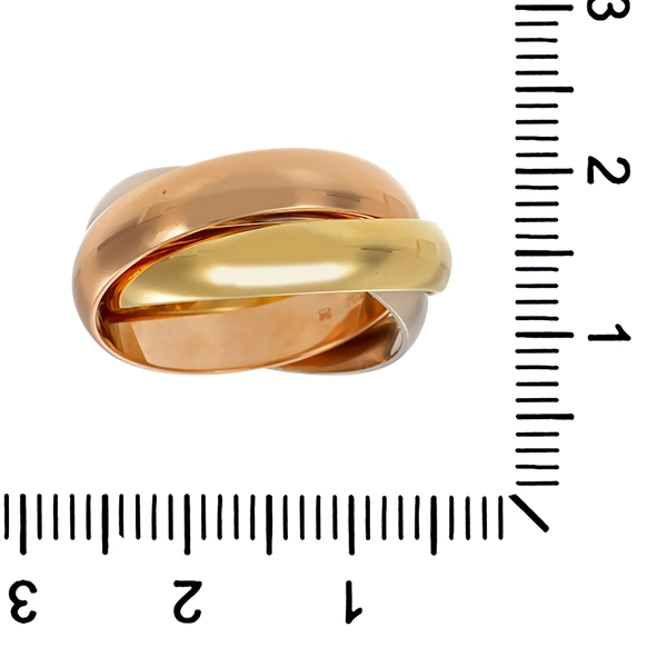 Ring, 18K, Rot-/Gelb-/Weißgold