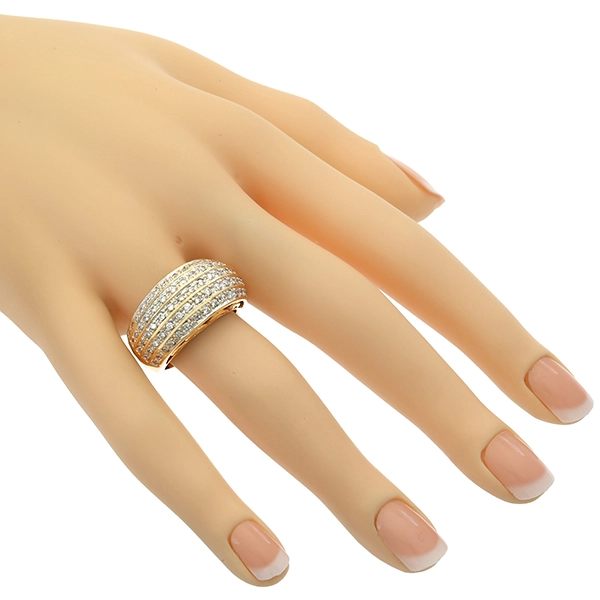 Diamantring, 14K, Gelb-/Weißgold, Brillanten 1,10 ct