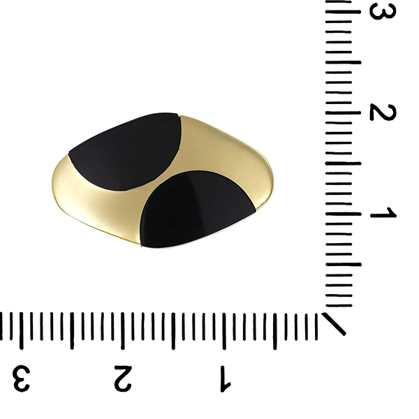 Ring, 14K, Gelbgold, Onyx