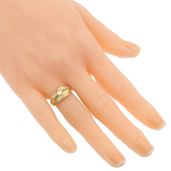 Diamantring, 18K, Gelbgold, Brillanten 0,17 ct