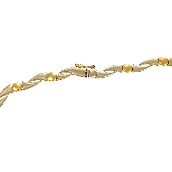 Collier, 14K, Gelb-/Weißgold