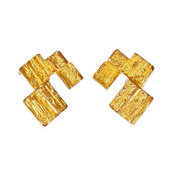 Ohrstecker, 14K, Gelbgold